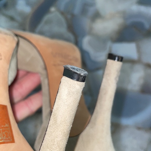 Suede Vince Heels - Beautiful! Sz 37.5 - Picture 6 of 8